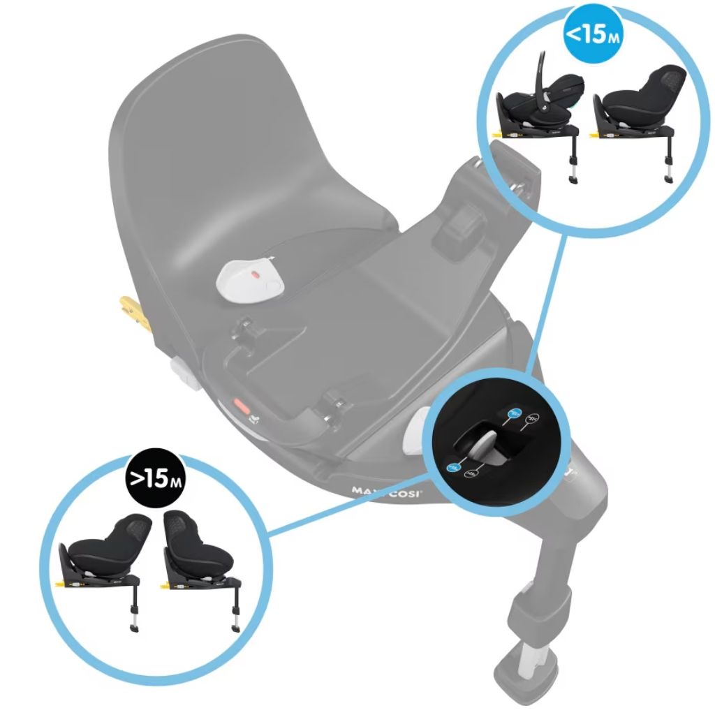 Maxi-Cosi Sièges-auto Pebble 360 Pro 2/Pearl 360 Pro + Base FamilyFix 360 Pro Graphite