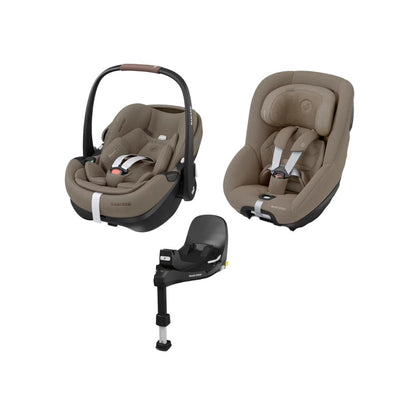 Maxi-Cosi Sièges-auto Pebble 360 Pro 2/Pearl 360 Pro + Base FamilyFix 360 Pro Twillic Truffle