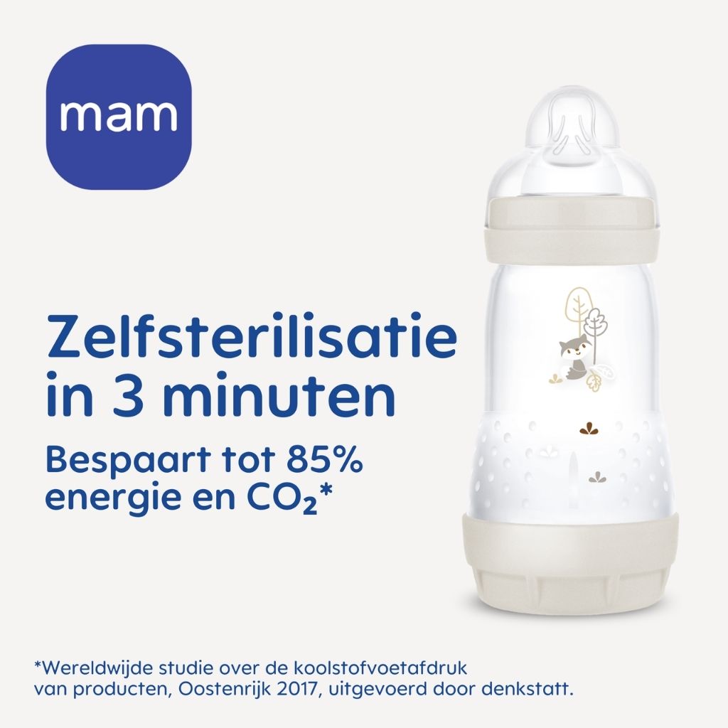 MAM Biberon Easy Start Anti-Colic Beige 160 ml