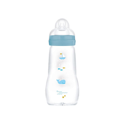 MAM Biberon Feel Good Glass Bottle Bleu 260 ml