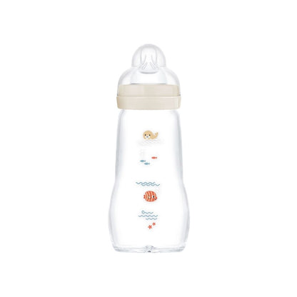 MAM Zuigfles Feel Good Glass Bottle Beige 260 ml