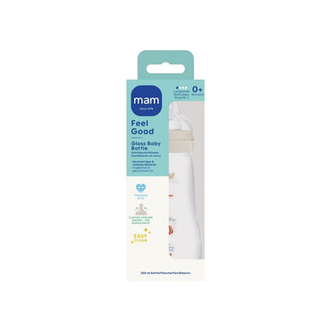 MAM Zuigfles Feel Good Glass Bottle Beige 260 ml
