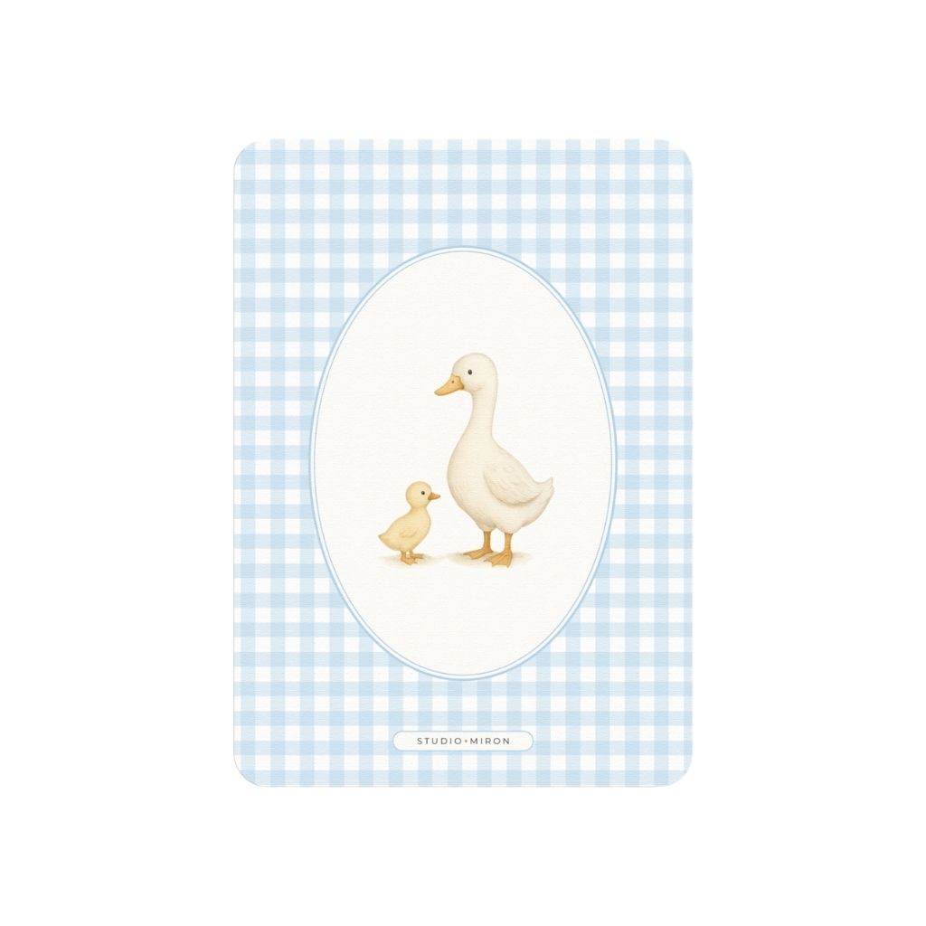 Studio Miron Cartes de prédictions pour bébé Vichy Bleu NL - 10 pièces