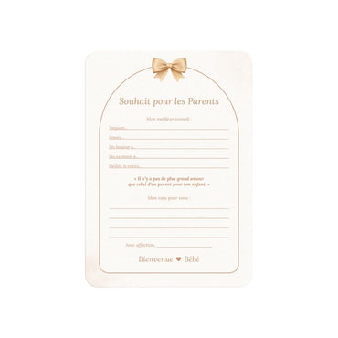 Studio Miron Cartes de vœux Boho Beige avec Ourson - 10 pièces