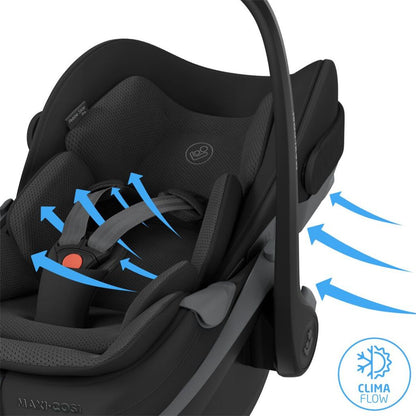 Maxi-Cosi Siège-auto Groupe 0+ Pebble Slide Pro R129 Onyx Black