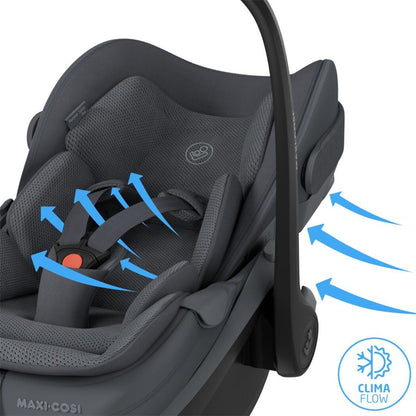 Maxi-Cosi Siège-auto Groupe 0+ Pebble Slide Pro R129 Moon Graphite
