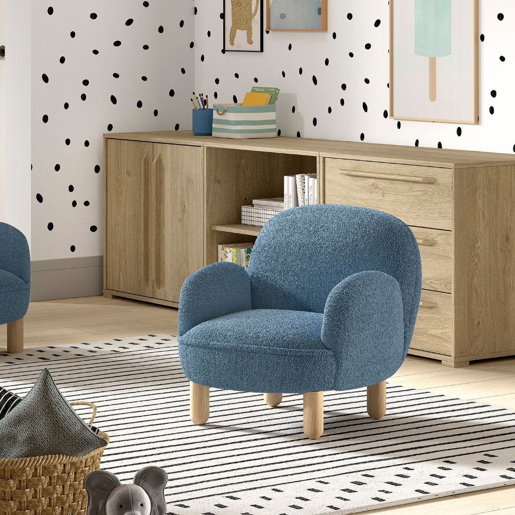 JAXX Canapé Rocky Simple Mini Bleu