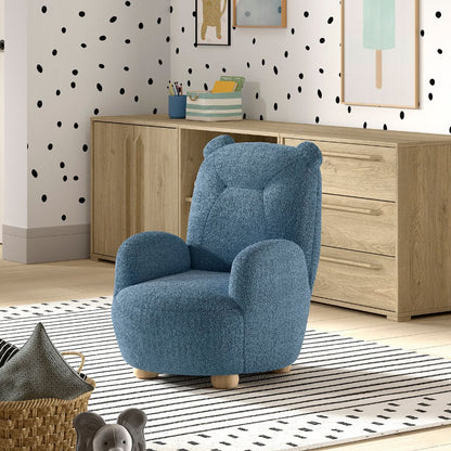 JAXX Canapé Rocky Ours Mini Bleu