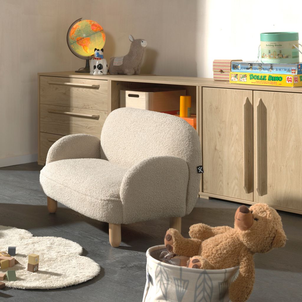 JAXX Rocky Sofa Dubbel Mini Beige