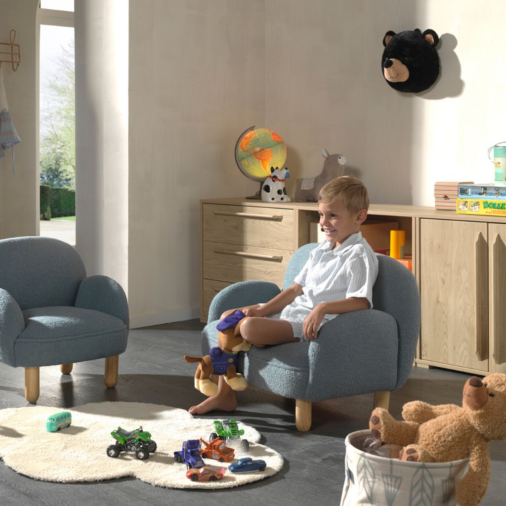 JAXX Rocky Sofa Dubbel Mini Blauw