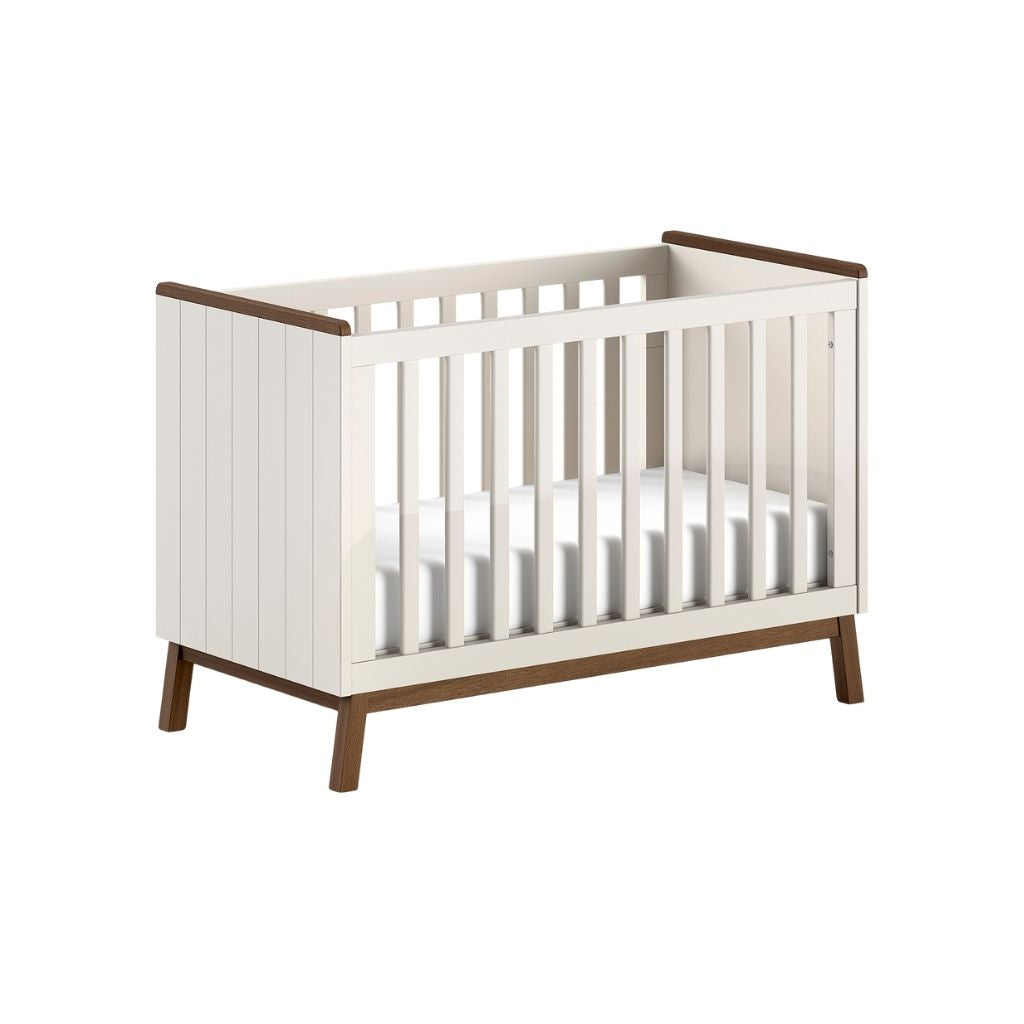 JAXX Lit pour bébé Sezane Clay/Walnut 60 x 120 cm