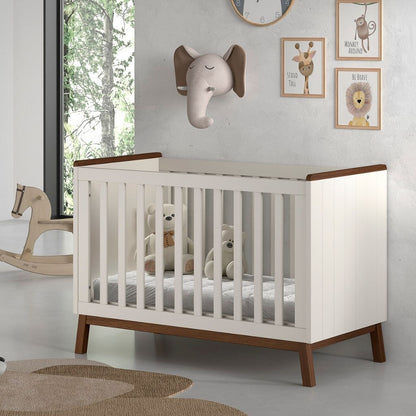 JAXX Lit pour bébé Sezane Clay/Walnut 60 x 120 cm