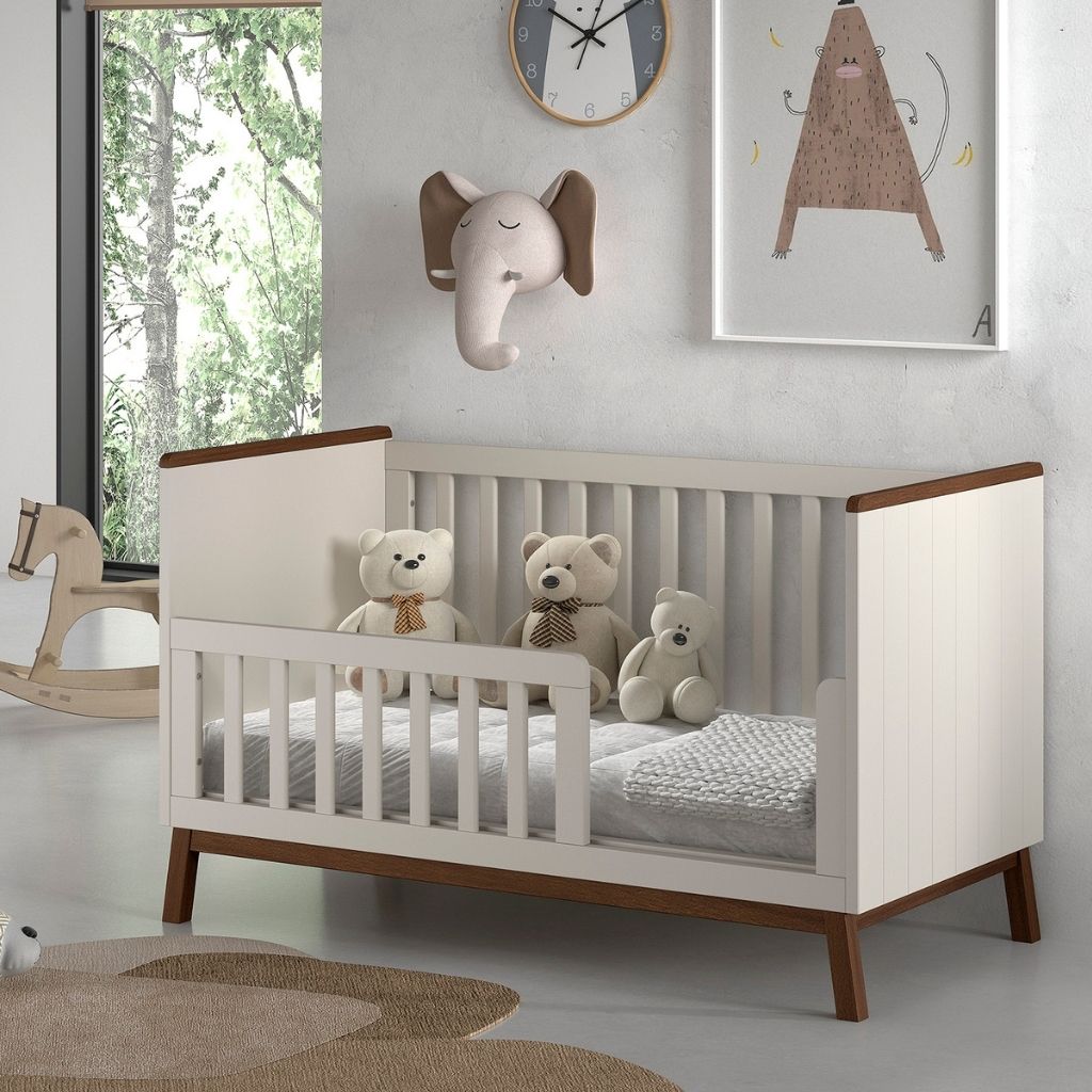 JAXX Meegroeibed Sezane Clay/Walnoot 70 x 140 cm