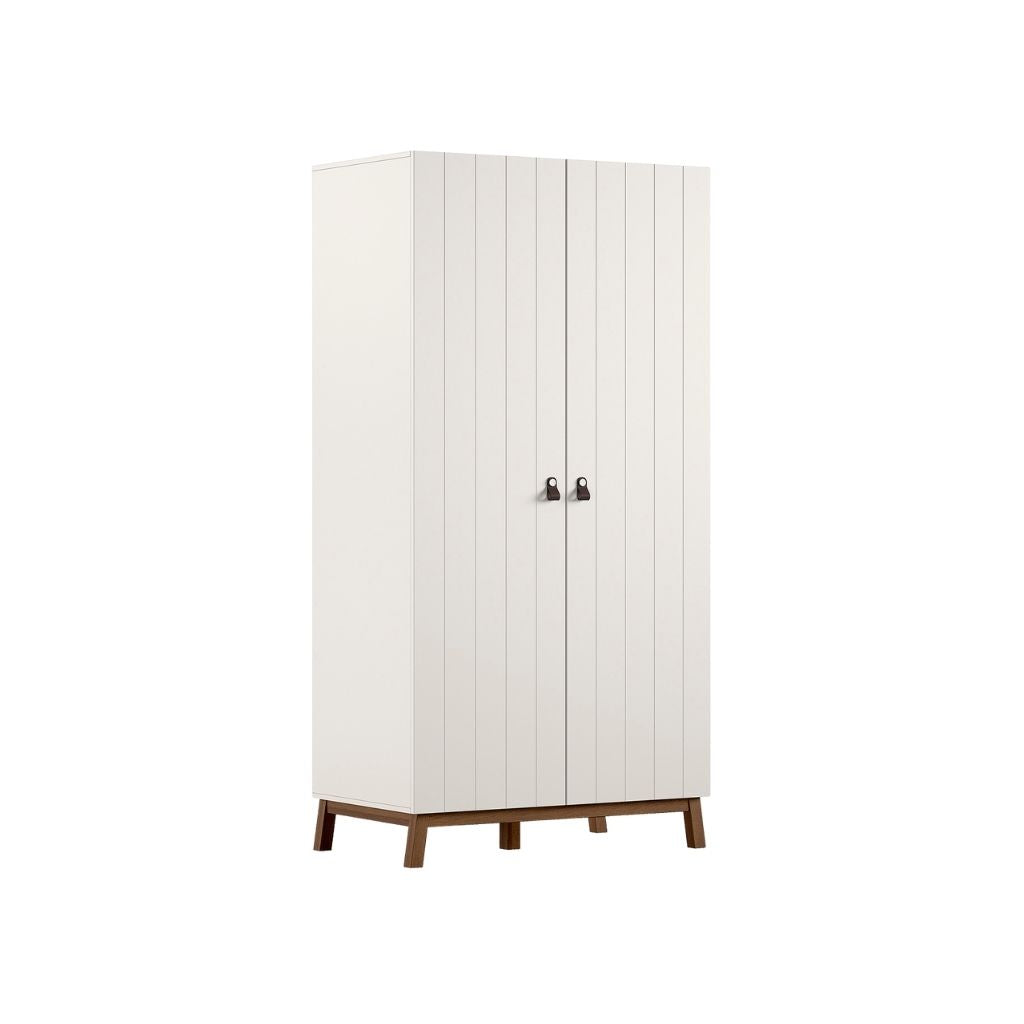 JAXX Armoire 2 portes Sezane Clay/Walnut