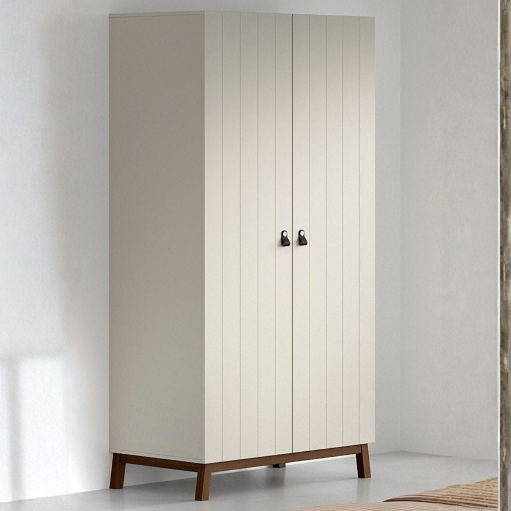 JAXX Armoire 2 portes Sezane Clay/Walnut