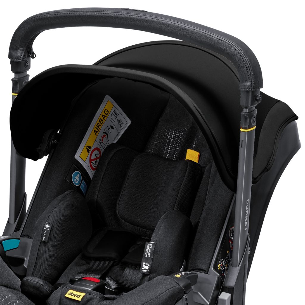 Doona Siège-auto portable transformable Infant Groupe 0+ Nitro Black + base isofix