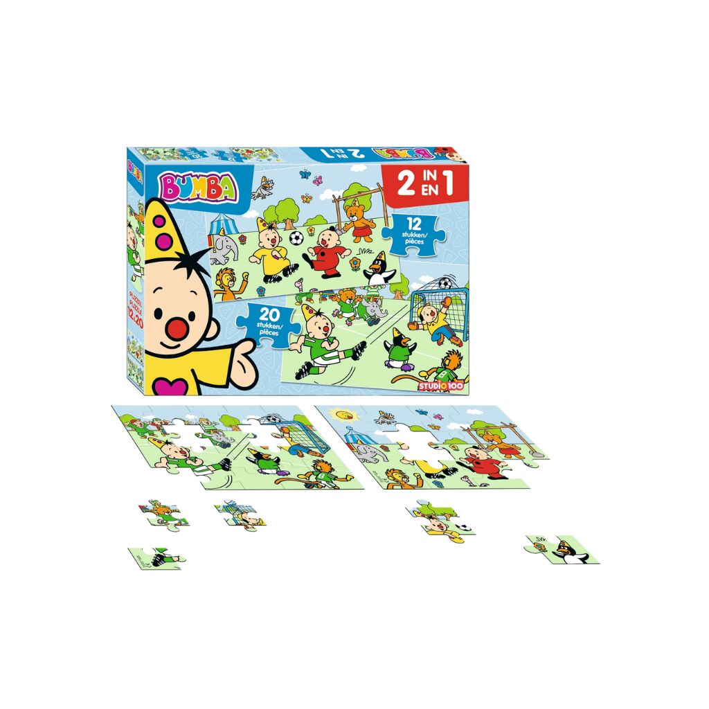 Bumba 2-in-1 Puzzel Voetbal Veelkleurig