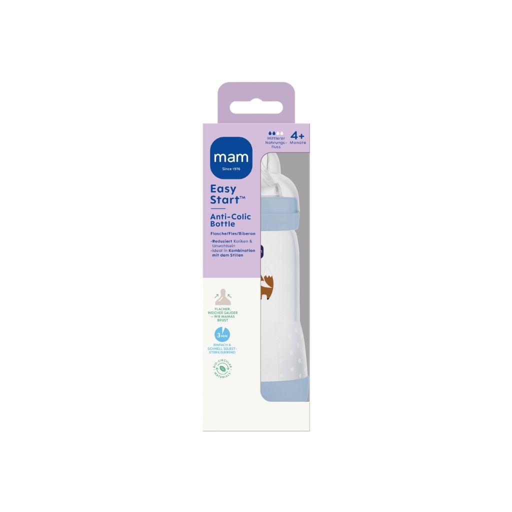 MAM Biberon anticolique Easy Start Anti-Colic Blue 320ml
