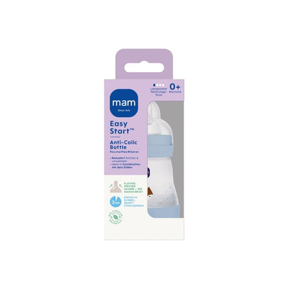 MAM Biberon anticolique Easy Start Anti-Colic Blue 160ml