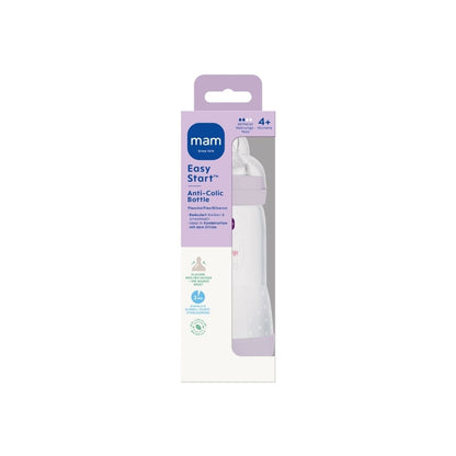 MAM Biberon anticolique Easy Start Anti-Colic Lila 320 ml