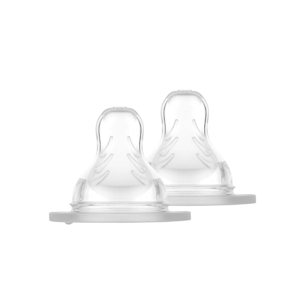 MAM Zuigspeen + 4 maanden SkinSoft Silicone maat X Teat spillfree Transparant - 2 stuks