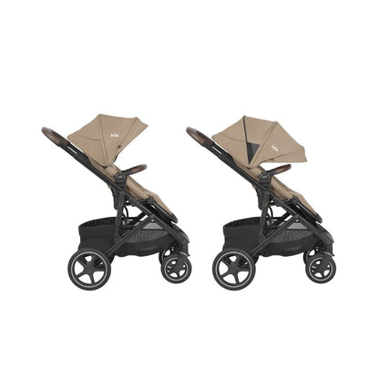 Joie Kinderwagen Elara Cashew + Adapters + Mommy Bag
