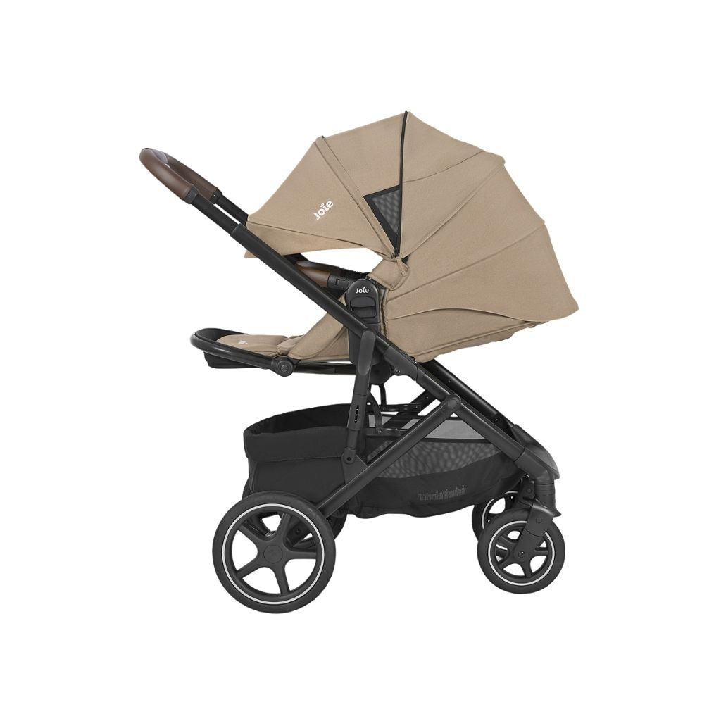 Joie Kinderwagen Elara Cashew + Adapters + Mommy Bag