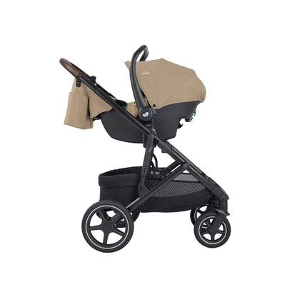 Joie Kinderwagen Elara Cashew + Adapters + Mommy Bag