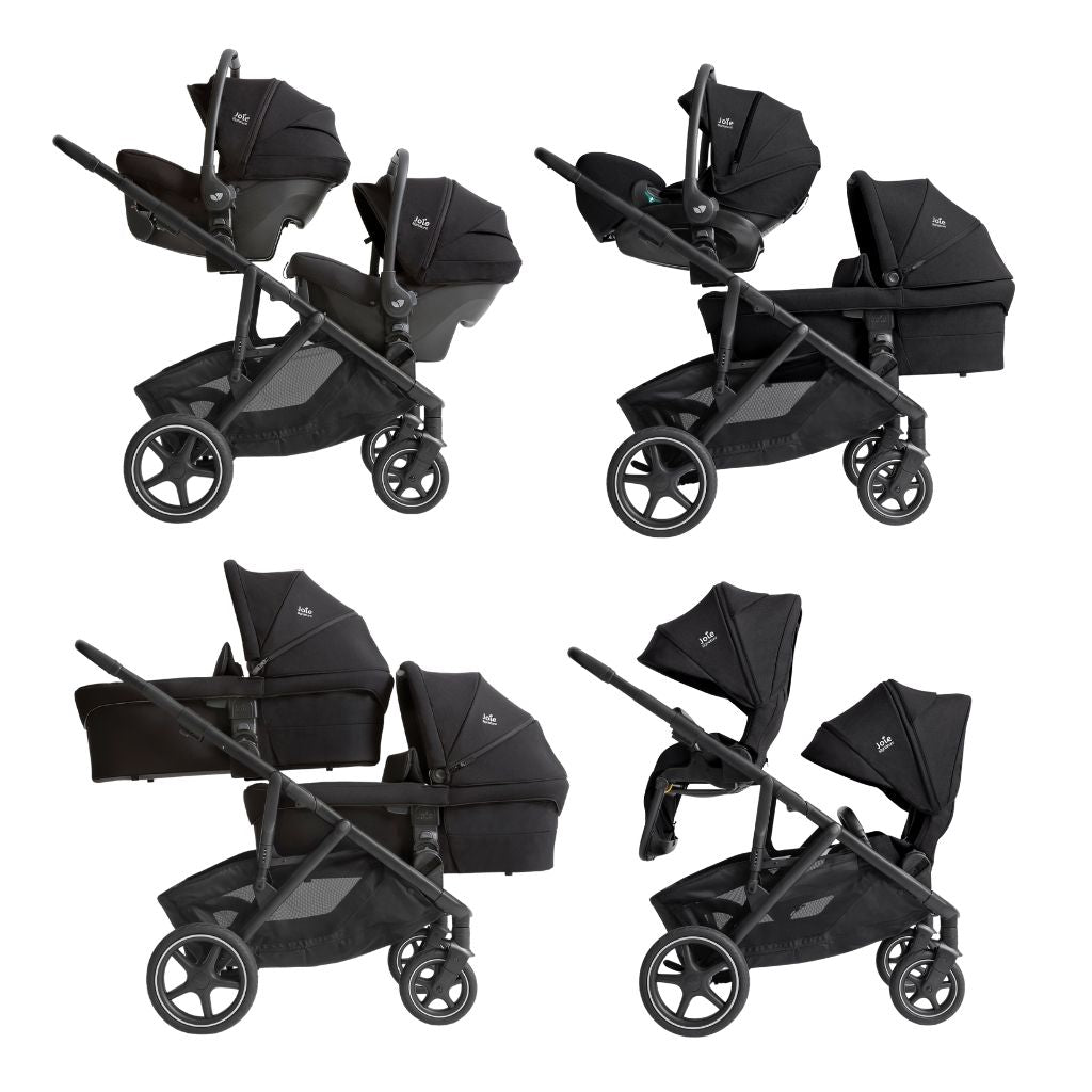 Joie Poussette Versiti + adaptateurs + panier Eclipse 