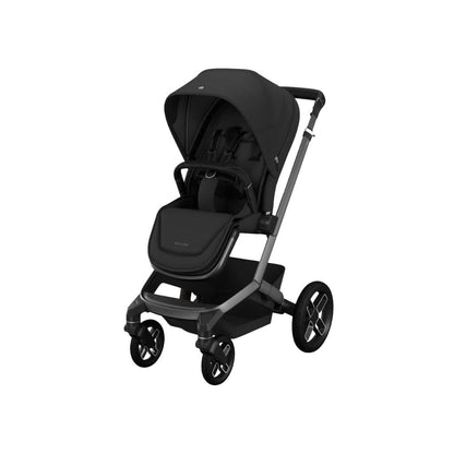 Maxi-Cosi Poussette Fame Twillic Black + Nacelle + Base FamilyFix Slide Pro + Coral Slide Pro Onyx Black