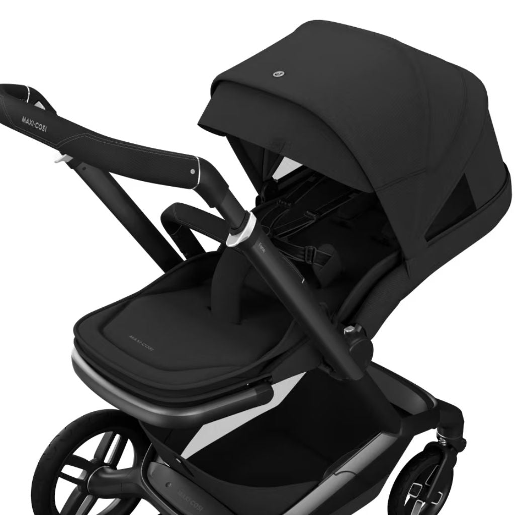 Maxi-Cosi Poussette Fame Twillic Black + Nacelle + Base FamilyFix Slide Pro + Coral Slide Pro Onyx Black