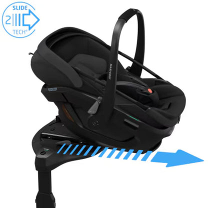 Maxi-Cosi Poussette Fame Twillic Black + Nacelle + Base FamilyFix Slide Pro + Coral Slide Pro Onyx Black