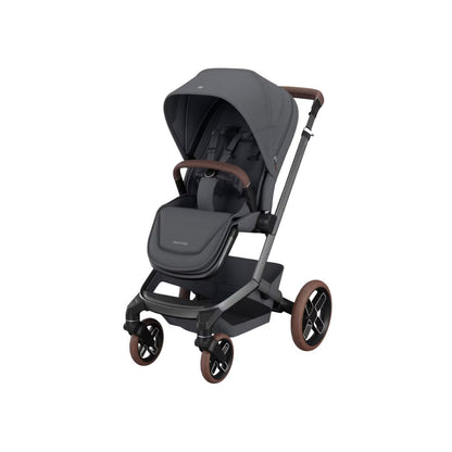 Maxi-Cosi Kinderwagen Fame Twillic Graphite + draagmand + Basis FamilyFix Slide Pro + Coral Slide Pro Moon Graphite