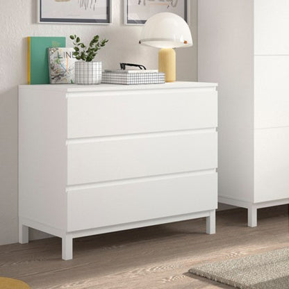 JAXX Commode 3 tiroirs Eva White