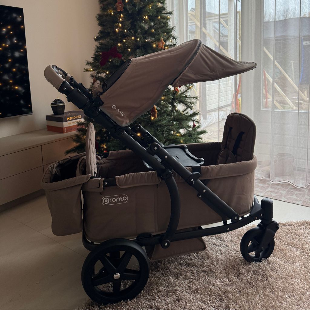 Pronto Stroller Chariot Mocha Mousse + porte-gobelet