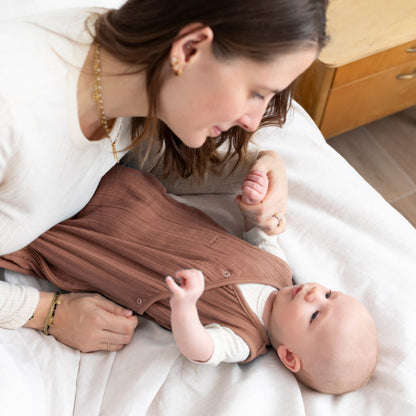 Bemini Zomerslaapzak Magic Bag Swaddle TOG 0,5 Moka 60 cm