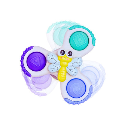 BoJungle Jouet d’activité avec ventouse Sticky Spinner Toys Buddies