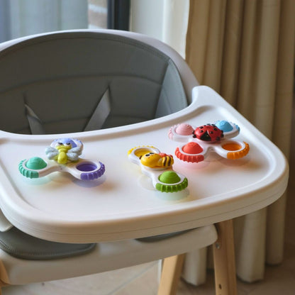 BoJungle Jouet d’activité avec ventouse Sticky Spinner Toys Buddies