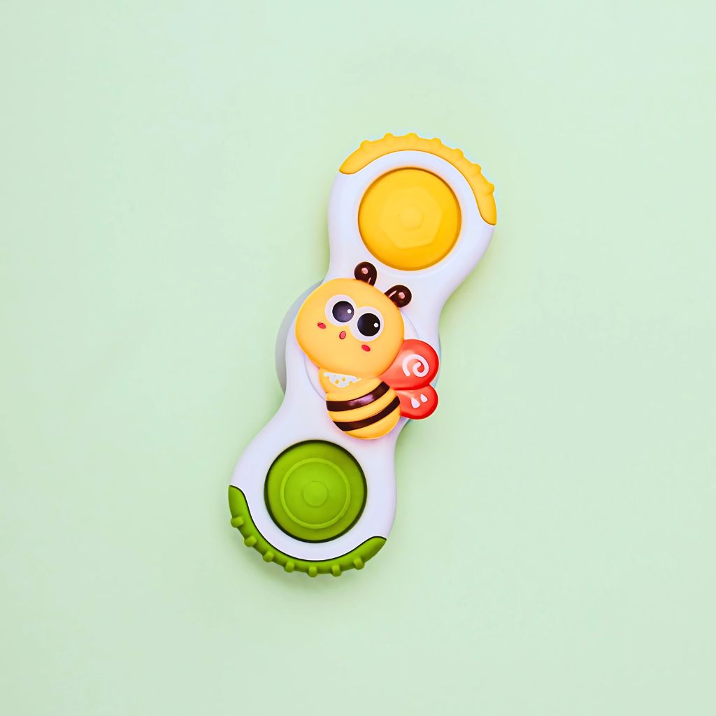 BoJungle Jouet d’activité avec ventouse Sticky Spinner Toys Buddies