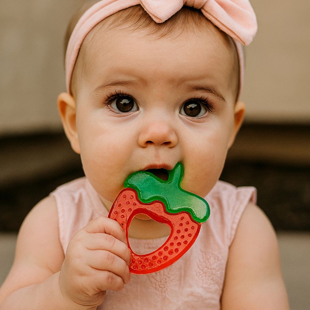 BoJungle Anneau de dentition Strawberry - 2 pièces
