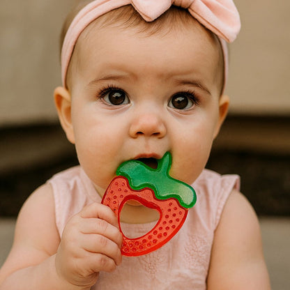 BoJungle Anneau de dentition Strawberry - 2 pièces