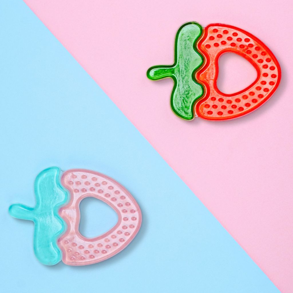 BoJungle Anneau de dentition Strawberry - 2 pièces