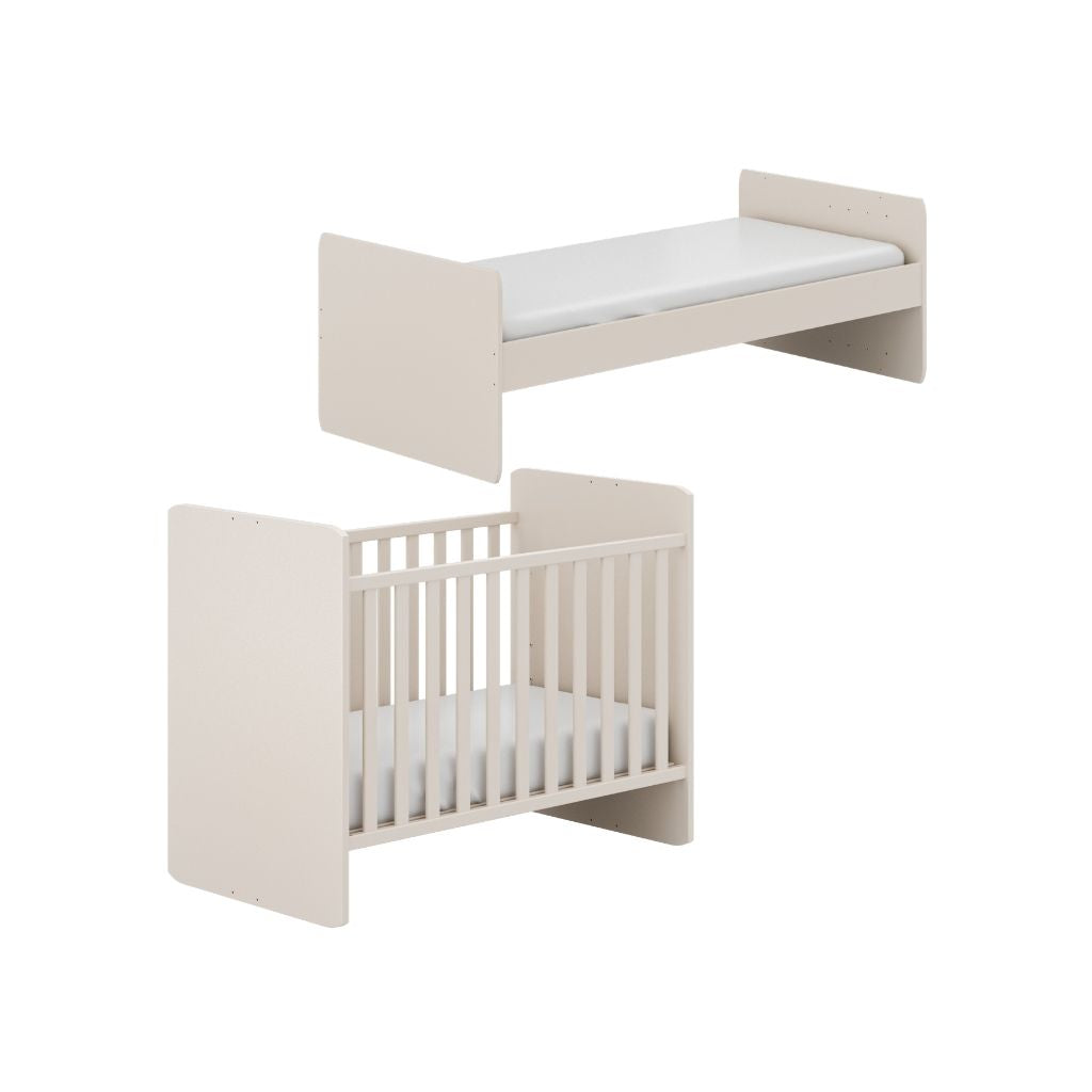 Yuny Lit évolutif Hazel / Sister Lou Beige 60 x 120 - 90 x 200 cm