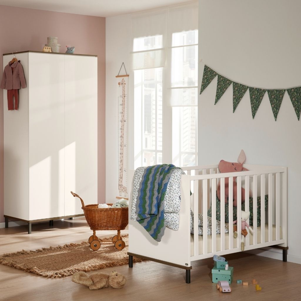 Yuny Lit de bébé Lovely Aliv Blanc 60 x 120 cm