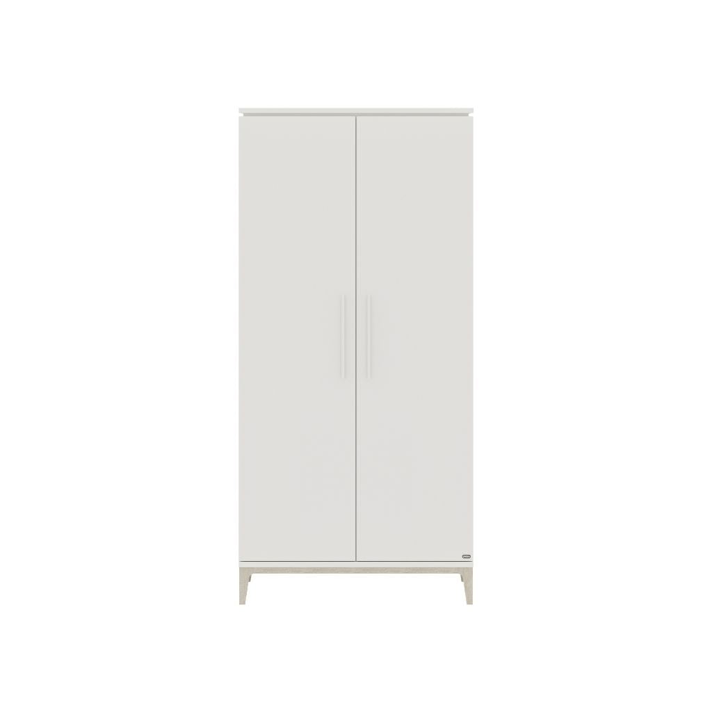 Yuny Armoire à 2 portes Cutie Lea Blanc