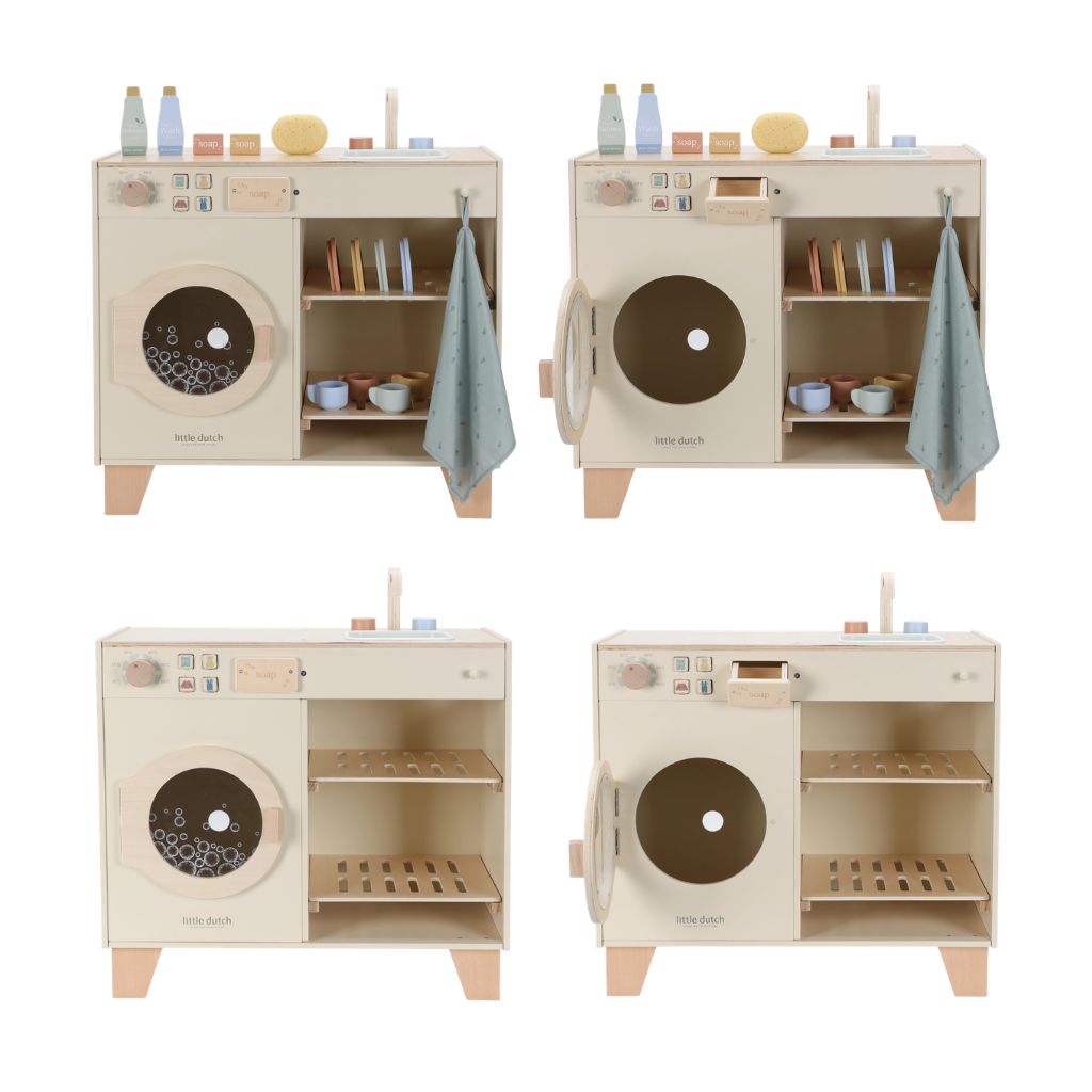 Little Dutch Houten Wasmachine Limited Edition Multi