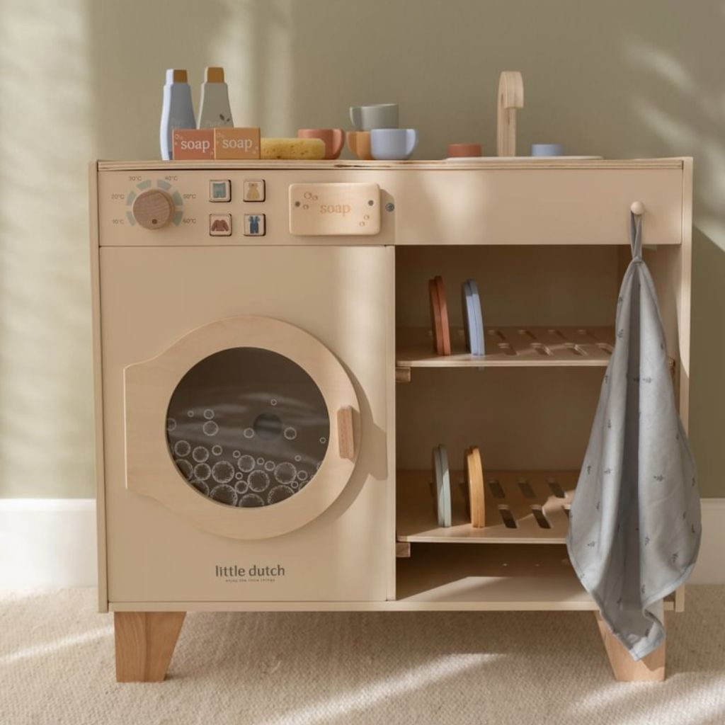 Little Dutch Houten Wasmachine Limited Edition Multi