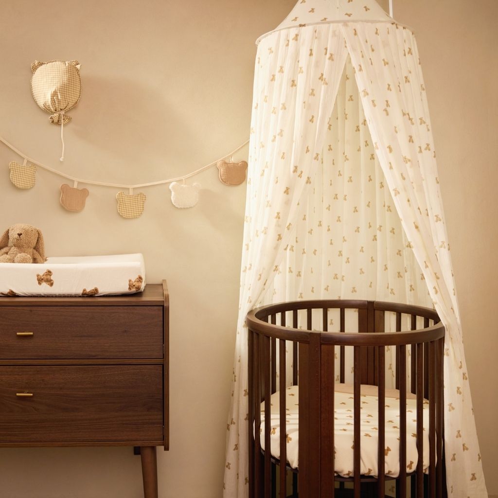 Jollein Ciel de lit Mini Teddy Bear Beige 245 cm