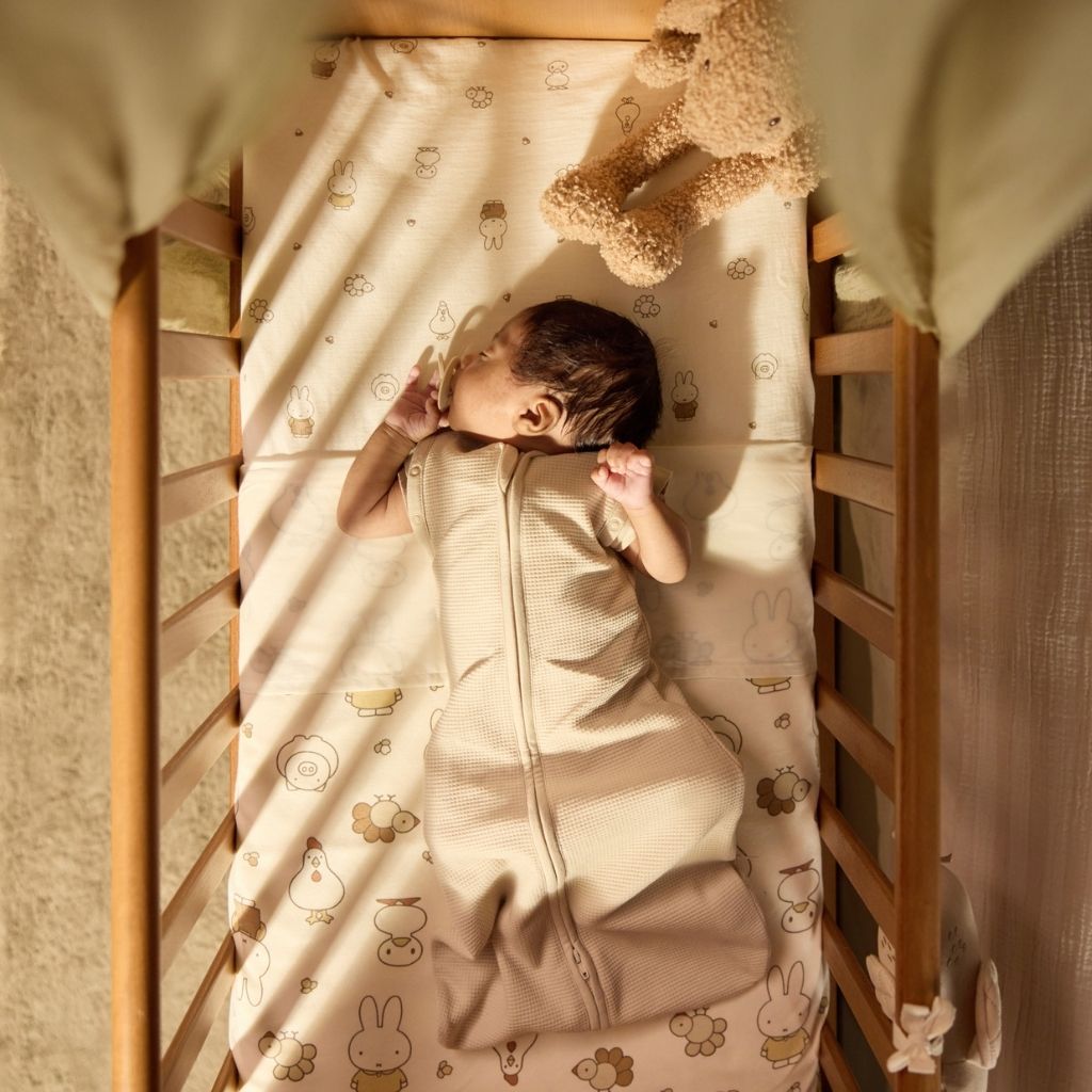 Jollein Zomerslaapzak Cocoon Little Waffle TOG 0,5 Sand 60 cm