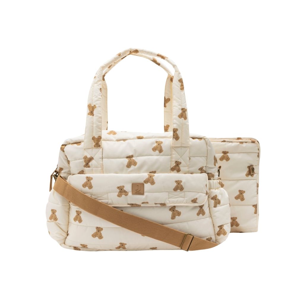 Jollein Sac à langer Mini Teddy Bear Marron/Blanc